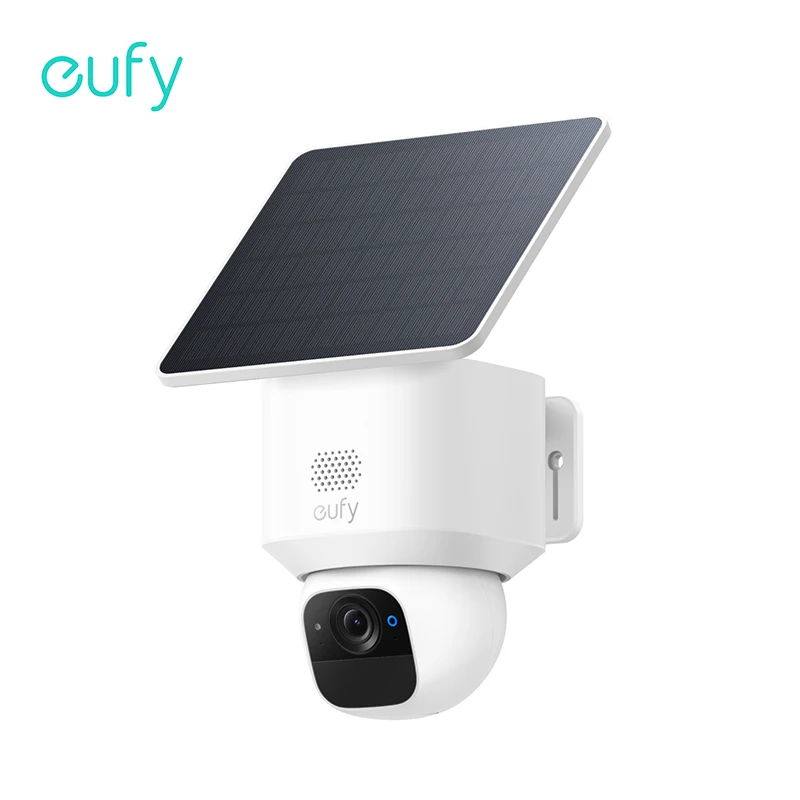 eufy 보안 eufy SoloCam E30 태양광 발전 360 °   Pan AI 추적 2K 선명도 보안 카메라 무선 실외 카메라