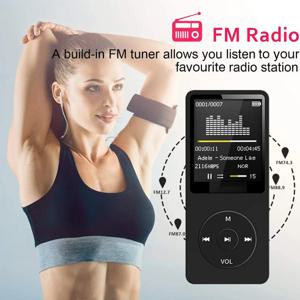 MP3 플레이어 USB 충전 기록 디지털 디스플레이 화면 미디어 무손실 휴대용 포켓 스포츠 러닝 워킹 음악 재생