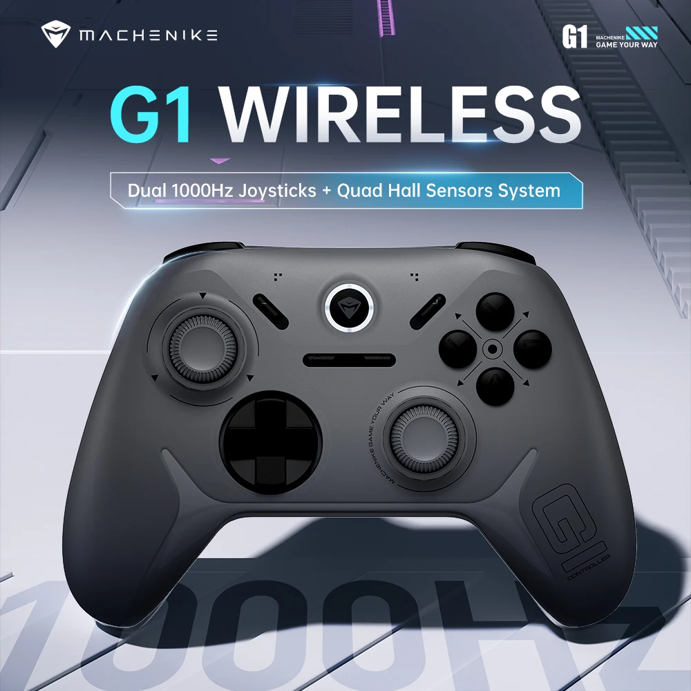 MACHENIKE G1 무선 게임 컨트롤러, 1K 폴링 속도 홀 효과 트리거 조이스틱, Nintendo Switch PC iOS Android
