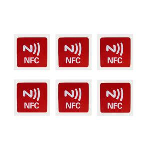 6pcs NFC 태그 스티커 NTAG213 안티 금속 RFID 접착 라벨 스티커 NFC 전화에 대 한 범용 Lable Ntag213 태그