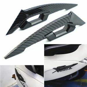 2Pcs 공기 역학 Winglets 오토바이 프론트 사이드 스포일러 고정 바람 날개 세트 250SR 유선형 오토바이 액세서리