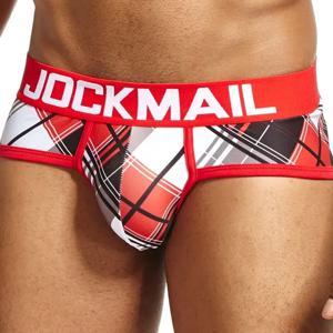 JOCKMAIL 섹시한 남성 속옷 팬티 인쇄 팬티 Calzoncillos Hombre Slip Calcinhas Cuecas 속옷 나일론 빠른 건조
