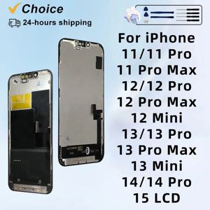 아이폰 11, 12, 13, 미니 디스플레이용 AAA OLED, 3D 터치 스크린 디지타이저, 14 플러스, 14 프로 맥스, 15 플러스, LCD 교체 부품