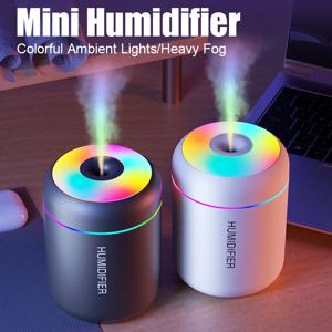 180ML 미니 공기 가습기 USB 전기 아로마 디퓨저 에센셜 오일 정수기 아로마 테라피 안개 제조기 조명 자동차 홈 침실