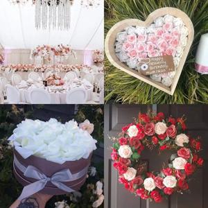 인공 꽃 PE 폼 장미 축제 웨딩 신부 부케 장식 DIY 선물 상자 집 방 야외 정원 휴일 파티