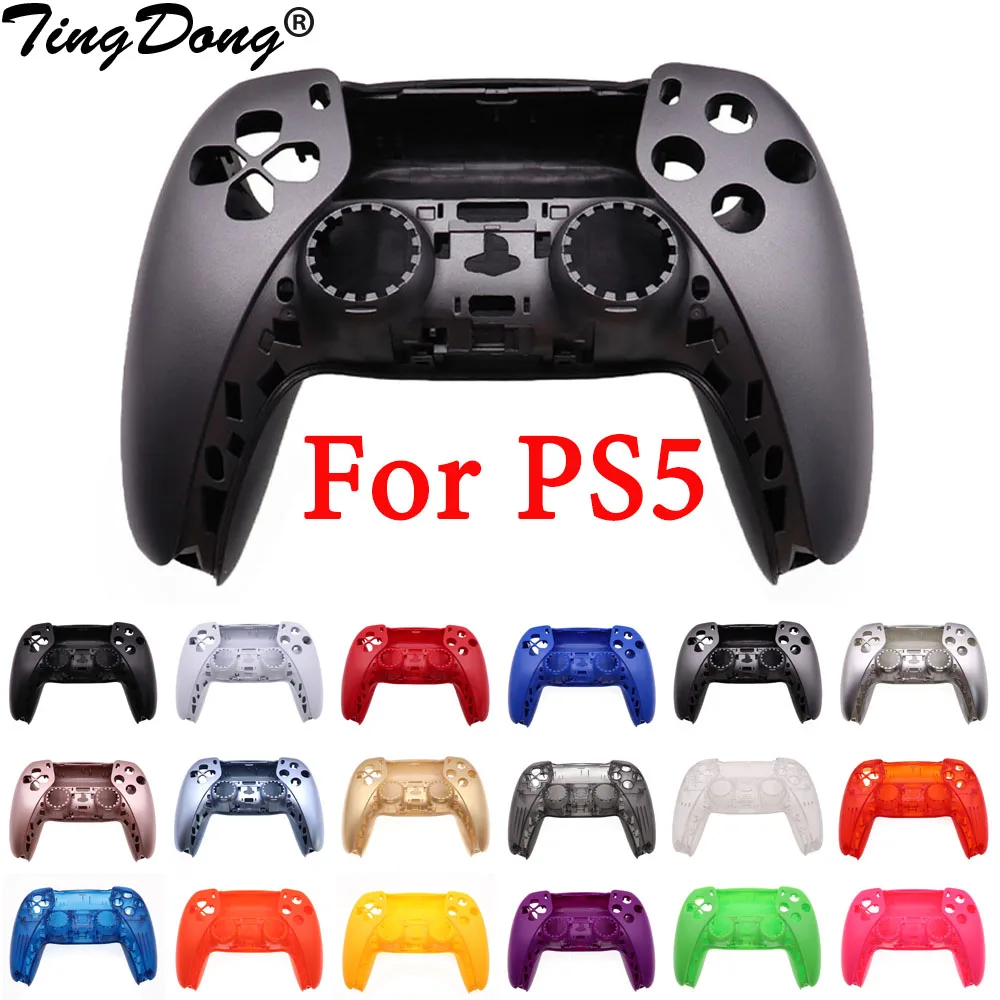 PS5용 교체 쉘, DIY 교체 컨트롤러 하우징 쉘 케이스 Dualsense5 컨트롤러용 전면 및 후면 커버