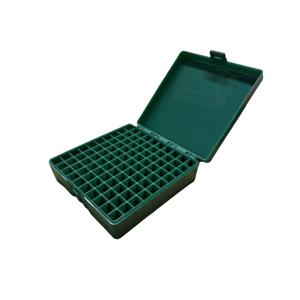 9mm 소총 권총 탄약 총알 케이스 홀더 플립 탑 힌지 탑 디자인을위한 100 라운드 전술 탄약 보관함