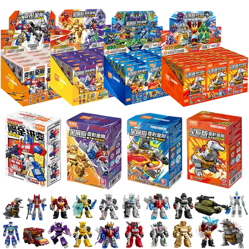 트랜스포머 Starscream 영화 갤럭시 버전 Optimus Prime Bumblebee 빌딩 블록 로봇 Moder Kid 컬렉션 장난감