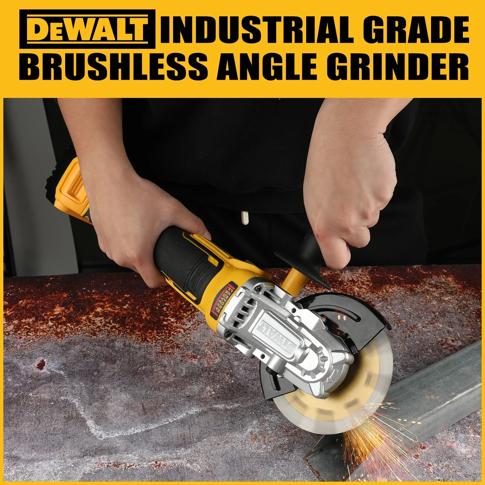 2025 DEWALT DCG405FN 앵글 그라인더 20V 브러시리스 모터 커팅 머신 125mm 충전식 무선 핸드 헬드 폴리싱 머신