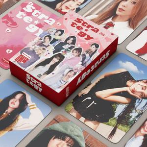 55PCS TW 14번째 앨범 STRATEGY 홀로그램 포토 카드 세트 - 한국 아이돌 수집용 LOMO 카드 팬 선물