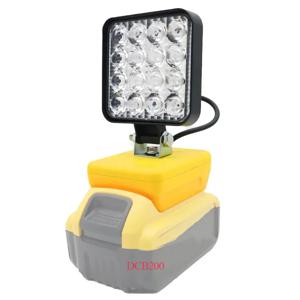 Dewalt 18V 리튬 이온 배터리 용 전동 공구 액세서리 부품 LED 작업 조명 3 인치 손전등 휴대용 비상 홍수 캠핑 램프