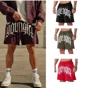 새로운 남성 비치 반바지 여름 캐주얼 러닝 스포츠 반바지 코튼 패밀리 파티 3 분 반바지 남성 체육관 트레이닝 반바지