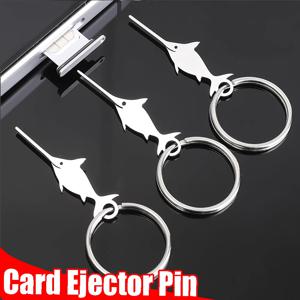스마트 폰 Sim 카드 트레이 제거 용 검어 모양 스테인레스 스틸 바늘 IPhone/Samsung/Huawei 용 범용 카드 이젝터 핀