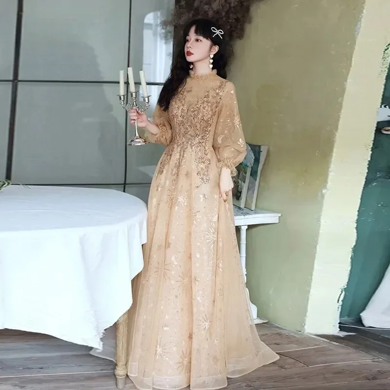 댄스 파티 드레스 긴 a 라인 레이스 아플리케 여성 정장 가운 저녁 파티 Robe De Soirée Floor Length