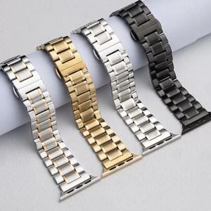 애플 워치 밴드 시리즈 10/9/8/7/6/5/4/3/SE용 스테인리스 스틸 스트랩 메탈 브레이슬릿 밴드 iWatch 울트라 49mm 45mm 44mm 46mm용