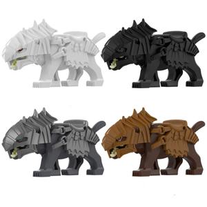 중세 육군 군사 전쟁 늑대 MOC DIY 모델 빌딩 블록 벽돌 어린이 장난감 크리스마스 선물을 조립 ﻿