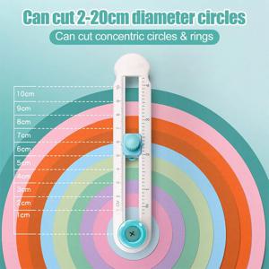 1PC 새로운 원형 커터, 조정 가능한 360 ​ ​ 인사말 카드 종이 공예 DIY에 적합한 각도 원형 커터.