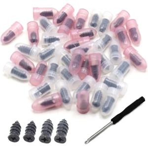 스크루 드라이버가있는 100Pcs 셀프 서비스 키트 타이어 수리 타이어 수리 손톱 자동차 오토바이 용 셀프 태핑 나사 고무 나사 도구
