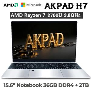 15.6인치 AMD 라이젠 게이밍 노트북 컴퓨터 지문인식 휴대용 컴퓨터 게이머 AMD 라이젠 7 2700U RX Vega10