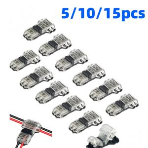 T 탭 와이어 커넥터 저전압 와이어 커넥터 솔리드 커넥션 T 유형 2 핀 와이어 스플 라이스 커넥터 솔더리스 스트리핑 없음