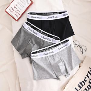 4Pcs 복서 반바지 남자 속옷 섹시한 팬티 코튼 복서 남자 팬티 남성 반바지 옴므 U 볼록 란제리 도매 많은