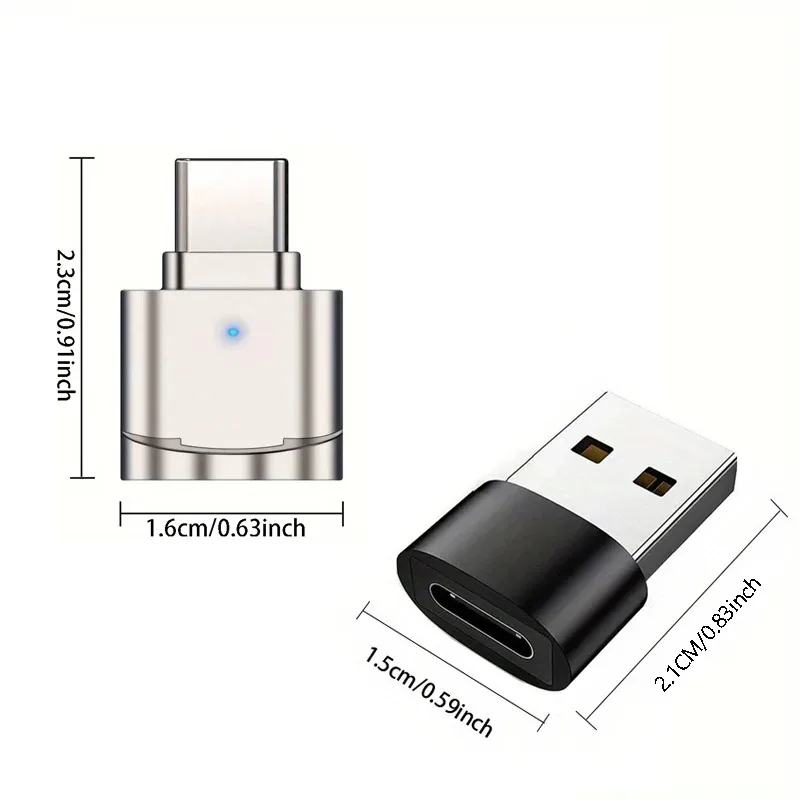 아연 합금 쉘을 갖춘 타입 C TF 리더, USB C에서 USB 어댑터로 변환하는 SD 카드 리더, 노트북, 맥북, 삼성 갤럭시에 적합