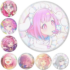 58mm 애니메이션 프로젝트 세카이 ‌   다채로운 무대 PJSK Otori Emu 코스프레 의상 배지 핀 SPTE Tinplate 브로치 소품 크리스마스 선물