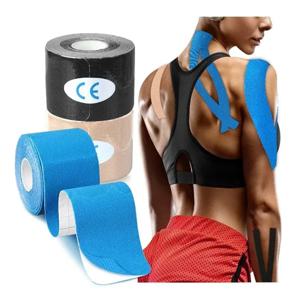 5-10 cm 스포츠 Kinesio 테이프 근육 운동 요법 탄성 무릎 통증 완화 스트레인 패치 운동 회복 스티커 피트니스 붕대