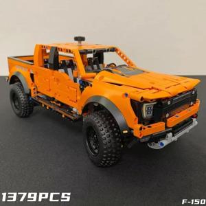 조각 교육 빌딩 블록 F-150 픽업 트럭 레이싱 MOC 42126 기술 빌딩 블록 모델 자동차 벽돌 장난감 어린이 선물