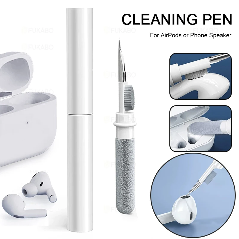 Airpods Pro 3 2 1 용 Bluetooth 이어폰 청소 도구 Xiaomi Airdots 3Pro 용 내구성 이어 버드 케이스 클리너 키트 클린 브러시 펜