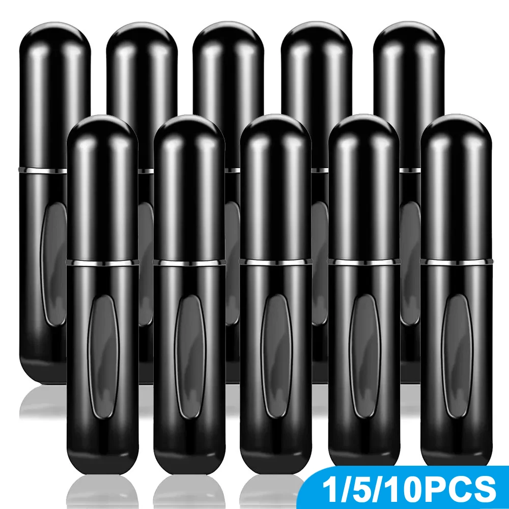 1/5/10PCS 5ml 휴대용 향수 분무기 미니 향수병 샘플 스프레이 병에 넣는 디스펜서 화장품 여행 컨테이너