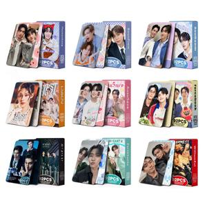 92개/대 태국 스타 드라마 CP 레이저 로모 카드 - AouBoom BounPrem AuauSave 홀로그램 포토 카드(보너스 스티커 포함)