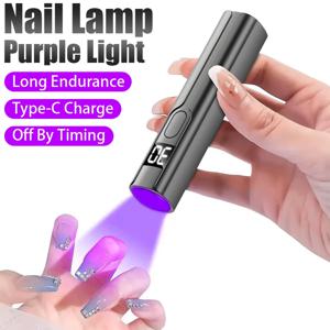 전문가용 네일 UV LED 램프 데스크, 디스플레이 포함, 충전식 휴대용 미니 네일 드라이어 스탠드, 네일 아트용 탈착식 UV 램프