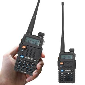 UV-5R 장거리 햄 라디오 VHF/UHF 136-174MHz & 400-520MHz 5W 휴대용 UHF/VHF 무전기 세트