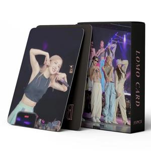 55 개/상자 한국 팀 월드 투어 걸 그룹 포토 카드 Lomo 카드 팬 컬렉션 카드 Starcards 엽서 선물