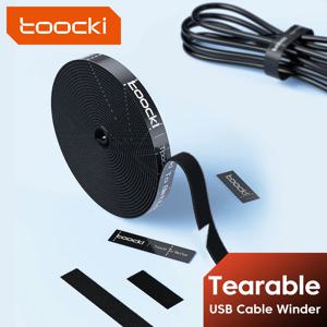 Toocki 케이블 정리함 케이블 관리 Tearable Organizador 케이블 와인더 타이 전화 액세서리 와이어 코드 정리함 및 케이블