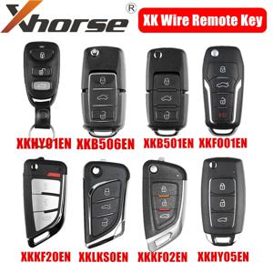 Xhorse 와이어 키 XKB520EN XKB506EN XKLKS0EN XKFO01EN XKHY01EN XKKF02EN XKHY05EN XKKF20EN XK 와이어 원격 키 5 개/몫