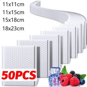 50/10Pcs 버블 봉투 흰색 폼 배송 방수 가방 폴리 버블 메일러 패드 셀프 인감 포장 가방 11/15/23cm 도매
