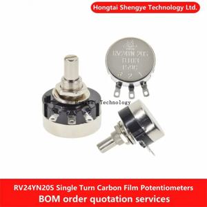 RV24YN20S 단일 회전 탄소 필름 전위차계 B201/501/102/202/502/103/203/503/104/200/504/105/200R/500R 1K/2K/5K/10K/20K/50K