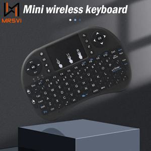 MRSVI I8 2.4G 미니 무선 키보드 2.4GHz 에어 마우스 리모컨 터치패드 안드로이드 TV 박스 PC 스마트 TV용