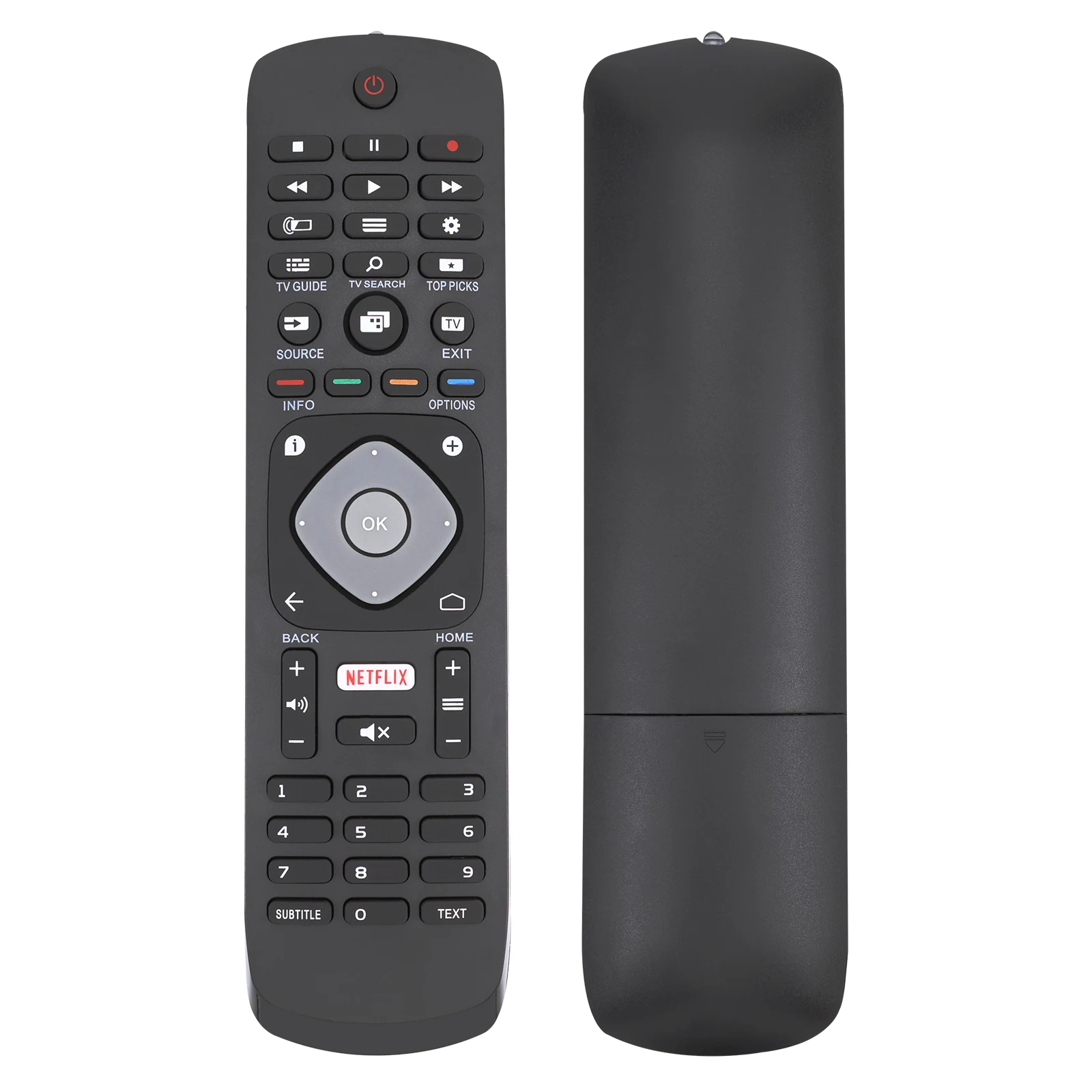필립스 스마트 TV, TV LCD LED TV용 Netflix 버튼 컨트롤러 교체가 포함된 새로운 교체용 범용 리모컨