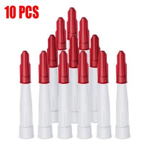 10Pcs 예비 실리콘 노즐 실란트 도구 키트 재 밀봉 가능한 매 스틱 카트리지 예비 노즐 코킹 파이프 용 나사 커버