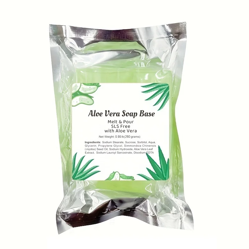 알로에 베라 비누 베이스 250g, 비누 만들기 용품, 녹이고 붓는 비누, SLS/SLES 프리