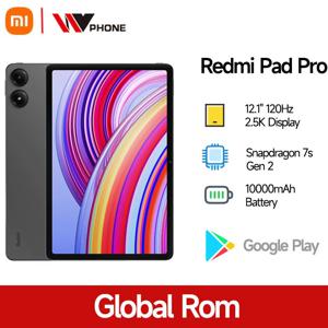 글로벌롬 샤오미 레드미 패드 프로 12.1인치 스냅드래곤 7s 2세대 CPU 33W 고속 충전 8MP 카메라 120Hz 2.5K 디스플레이 10000mAh 배터리