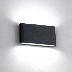 현대 방수 야외 12W LED 벽 램프 IP65 알루미늄 위아래 벽 조명 정원 현관 Sconce 장식 조명 110V 220V
