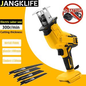 무선 왕복 톱 18V 가변 속도 전기 톱 목재 금속 파이프 절단 Makita 18v 배터리 (배터리 제외)