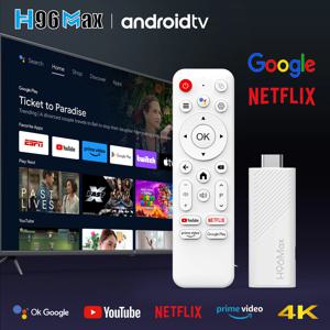 H96 MAX H313 미니 스마트 TV 스틱 4K HD Android14 쿼드 코어 Wifi6 BT5.0 Google 음성 보조 스마트 Tvbox 홈 미디어 플레이어