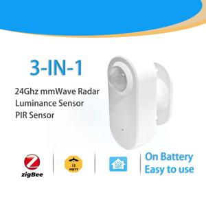 Zigbee 인간 존재 + PIR 모션 감지 센서 휘도 감지기 스마트 레이더 24GHz mmWave 지원 홈 어시스턴트 Google
