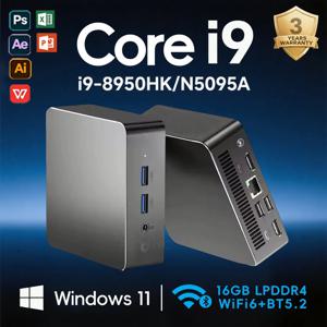 【3년 보증】 미니 PC 윈도우 11 인텔 코어 i9 8950HK/N5095 16GB 램 1TB SSD WIFI 6 BT5.2 미니 게이밍 오피스 학습용 PC