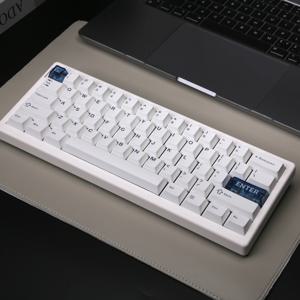 QK61 기계식 키보드 RGB 백라이트 가스켓 구조 VIA/QMK 용 3 모드 2.4G Bluetooth 무선 핫 스왑 키보드